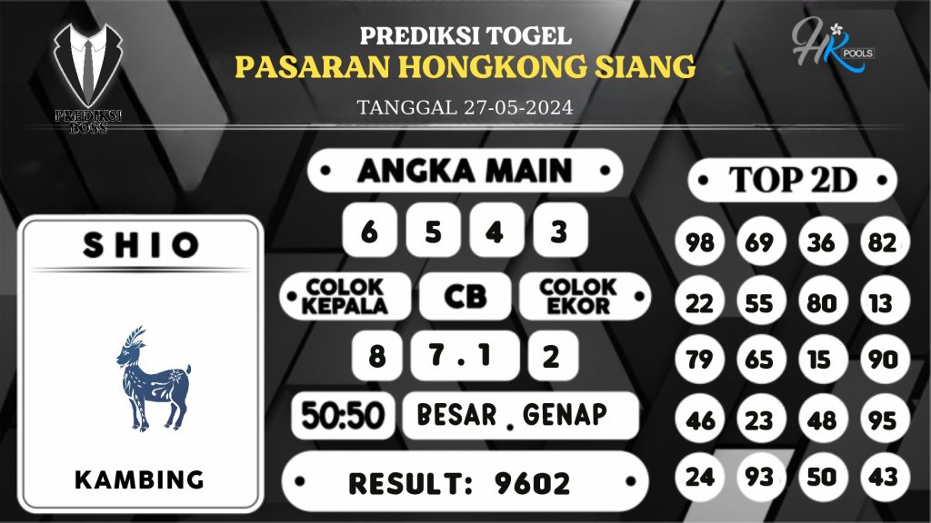 https://prediksibosskita.com/prediksi-boss-togel-hk-siang-senin-27-mei-2024/