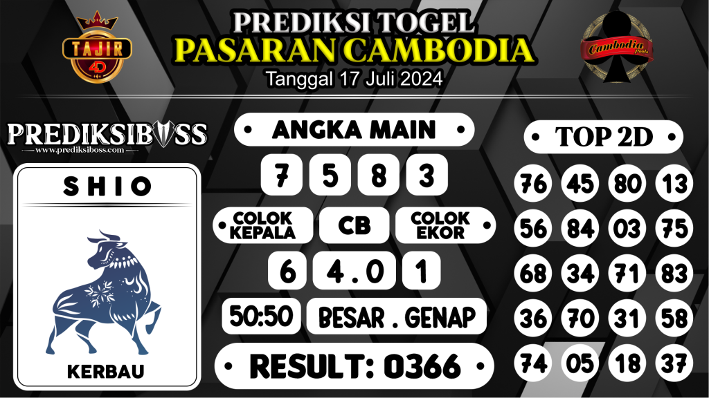 https://prediksibosskita.com/prediksi-boss-togel-cambodia-rabu-17-juli-2024/