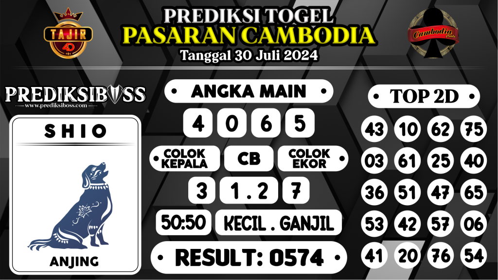 https://prediksibosskita.com/prediksi-boss-togel-cambodia-selasa-30-juli-2024/