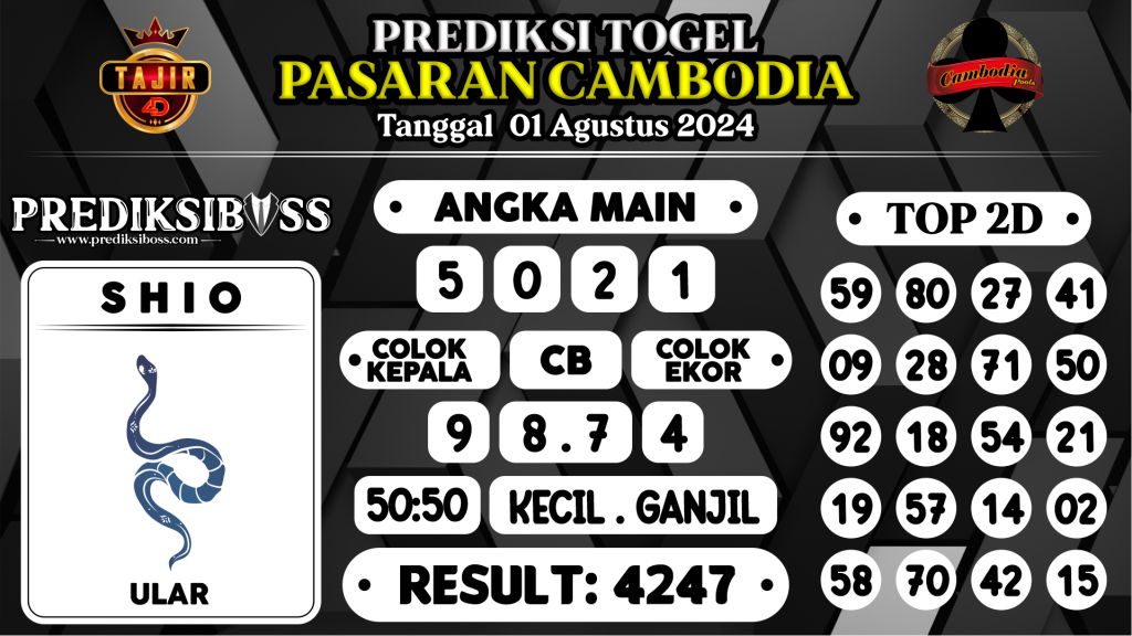 https://prediksibosskita.com/prediksi-boss-togel-cambodia-kamis-01-agustus-2024/