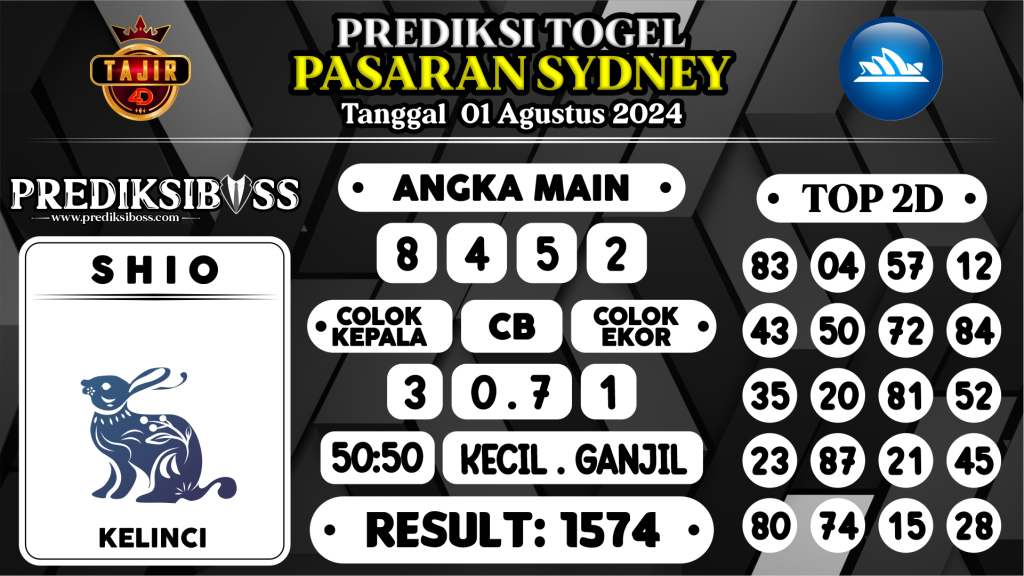 https://prediksibosskita.com/prediksi-boss-togel-sidney-kamis-01-agustus-2024/