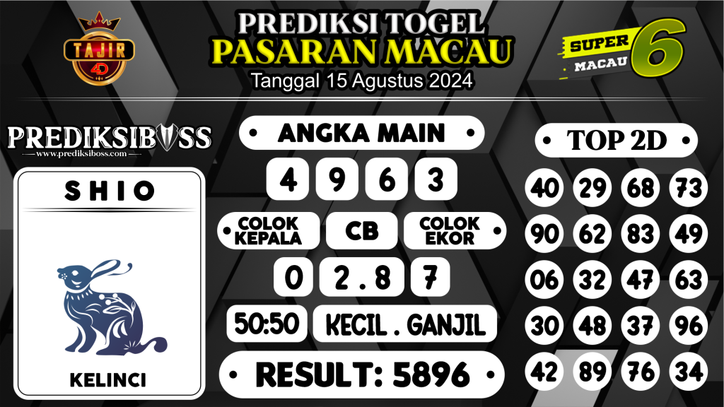 https://prediksibosskita.com/prediksi-boss-togel-macau-kamis-15-agustus-2024/