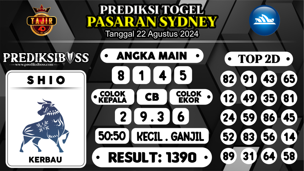 https://prediksibosskita.com/prediksi-boss-togel-sidney-kamis-22-agustus-2024/